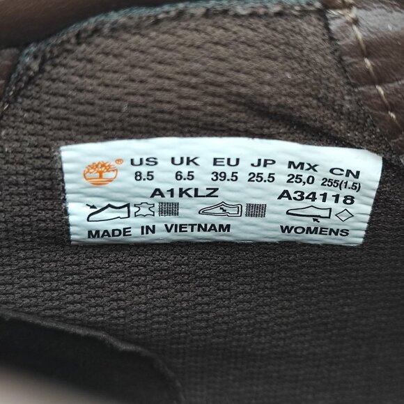 Timberland Women's Londyn Wheat Nubuck  Leather Boots Size 8.5 - Picture 8 of 9